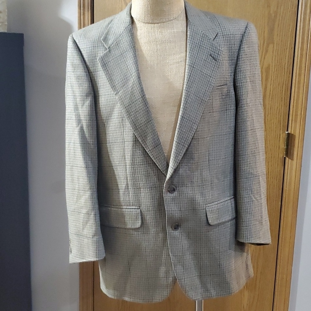 Burberry wool blazer tan